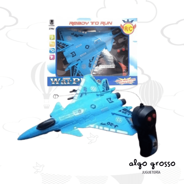 AVION MILITAR CON MOVIMIENTO - LUZ Y SONIDO WAR PLANE art.52322