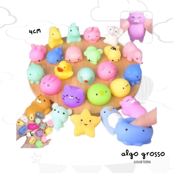 MINI SQUISHY / MOSHI / APRETABLE FIDGET DE 4CM