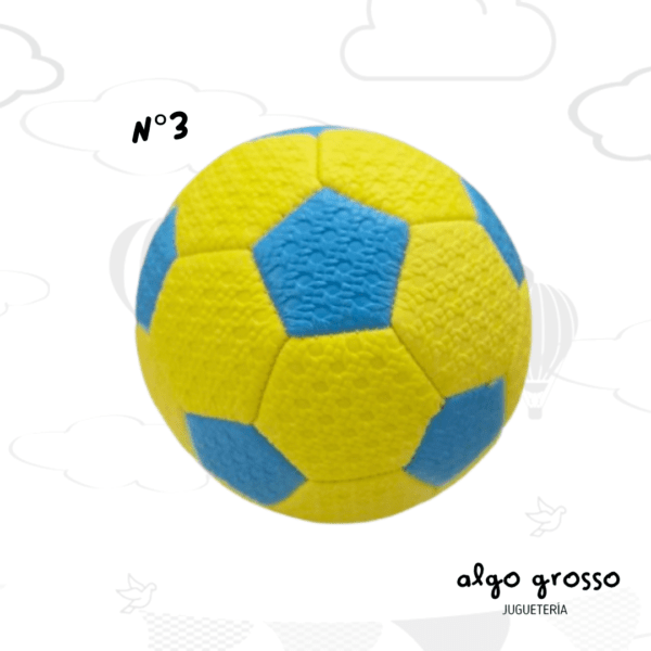PELOTA FUTBOL N3 - COLOR FLUOR CON TEXTURA
