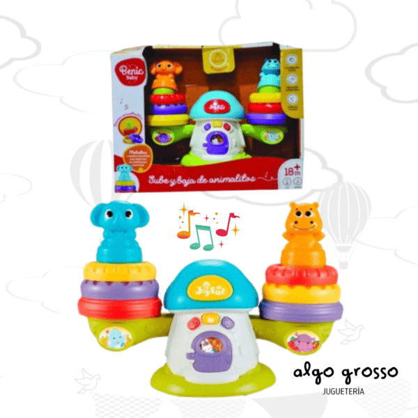 SUBE Y BAJA APILABLE CON LUZ Y SONIDO art.BB053