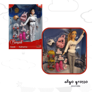 SARAH MUÑECA SKATEBOARD + ACCESORIOS art.A100-1