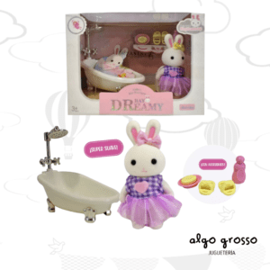 CONEJITO CON BAÑADERA Y ACCESORIOS art.6621-4