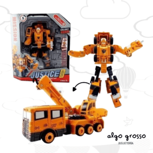 TRANSFORMER CON ESCALERA JUSTICE HERO art.SY6078B-4