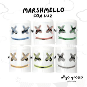 HALLOWEEN MASCARA MARSHMELLO CON LED art.5354