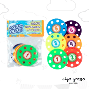 AQUA CLUB 6 DISCOS NUMERADOS SUMERGIBLES art.8923