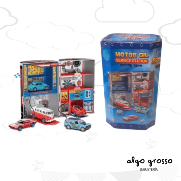 TALLER MECANICO CON FORMA DE LATA ACEITE CITY ACTION + AUTO art.ES34