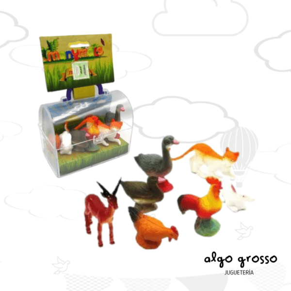 6 ANIMALES DE LA GRANJA EN VALIJA art.D309/7