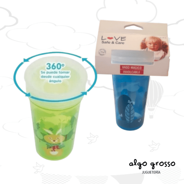 VASO MAGICO INVOLCABLE 360 - 210ML CON TAPA art.9145