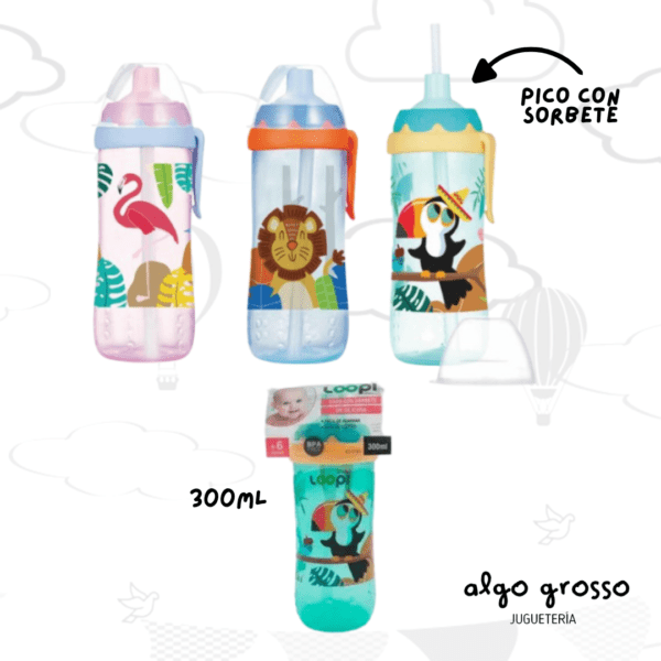 VASO CON SORBETE SILICONA 300ML CON TAPA art.9160