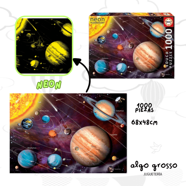 PUZZLE 1000 PIEZAS SISTEMA SOLAR - NEON art.14461