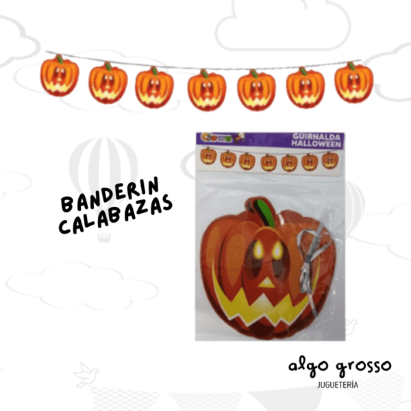 HALLOWEEN BANDERIN CALABAZA art.SCH002