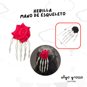 HALLOWEEN HEBILLA MANO ESQUELETO art.19005