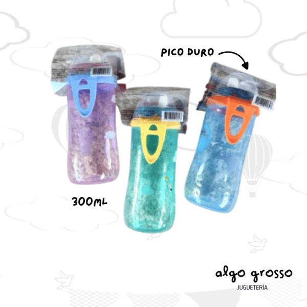 VASO MAGICO INVOLCABLE CON PICO DURO Y TAPA - 300ML art.9164