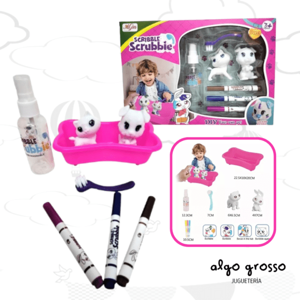SCRIBBLE SRUBBIES MASCOTAS PARA PINTAR art.JN003-3