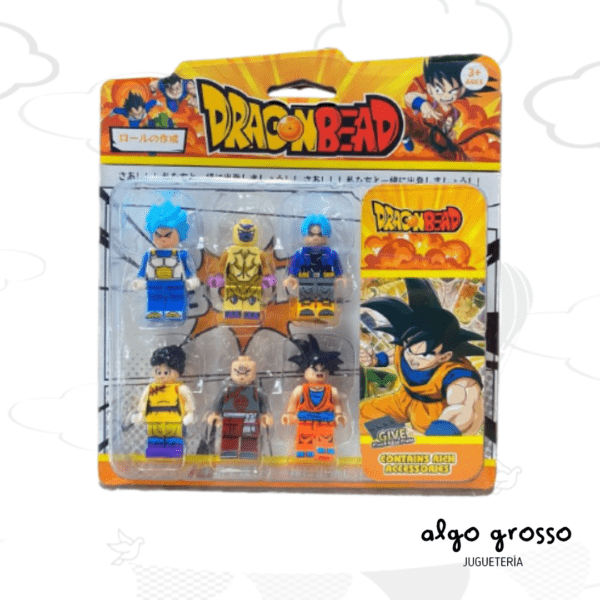 DRAGON BALL Z SIMIL - 6 MUÑECO + ACCESORIOS "ALTERNATIVO" art.6343