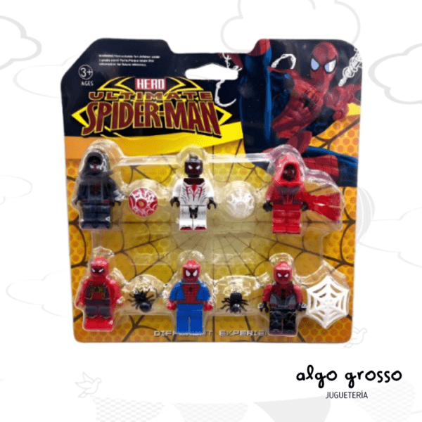 SPIDERMAN SIMIL - 6 MUÑECO + ACCESORIOS "ALTERNATIVO" art.22639