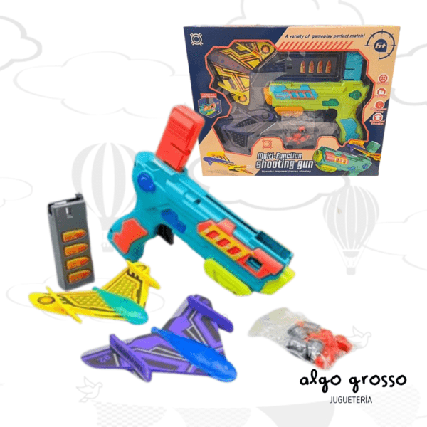 ARMA LANZA BALAS SOFT Y LANZA AVION MULTI-FUNCION art.A200825