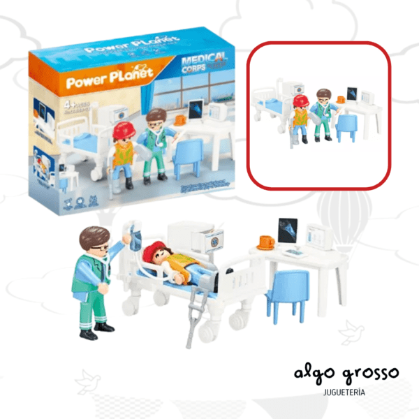 CONSULTORIO MEDICO + 2 FIGURA POWER PLANET art.NA201781