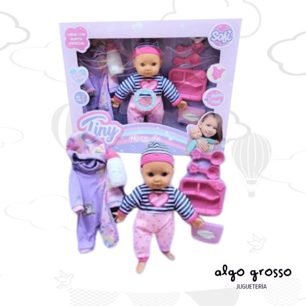 TINY BABY SOFI QUE HABLA - HORA DE JUGAR CON ROPA EXTRA art.53731