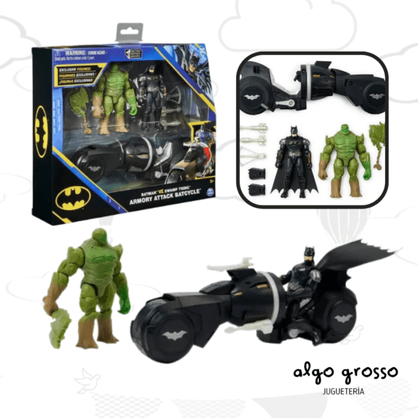 BATMAN MOTO BAT TECH + 2 FIGURAS Y ACCESORIOS art.67811