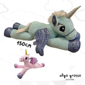 UNICORNIO ECHADO CON ALAS ESTRELLADAS 150CM art.7940