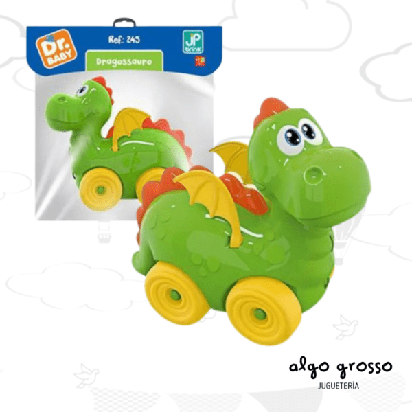 DINOSAURIO o DRAGON ARRASTRE 20CM BOLSA art.JP0245