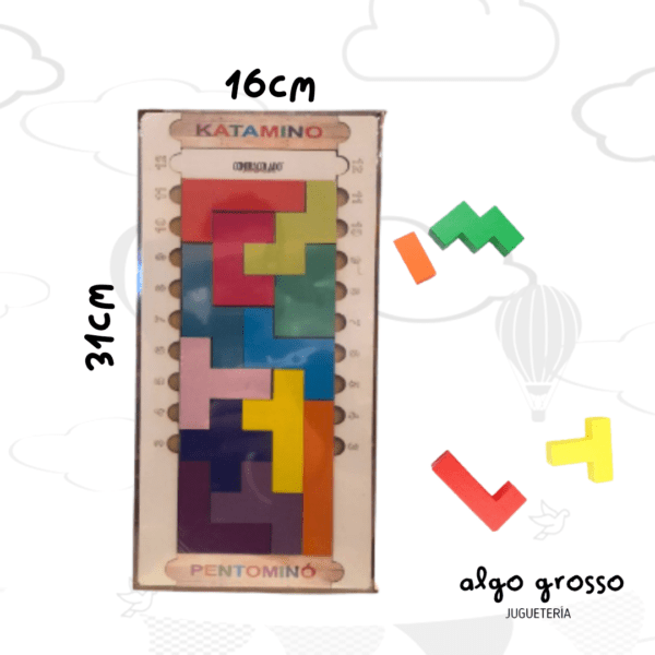 KATAMINO / PENTOMINO JUEGO DE INGENIO MADERA