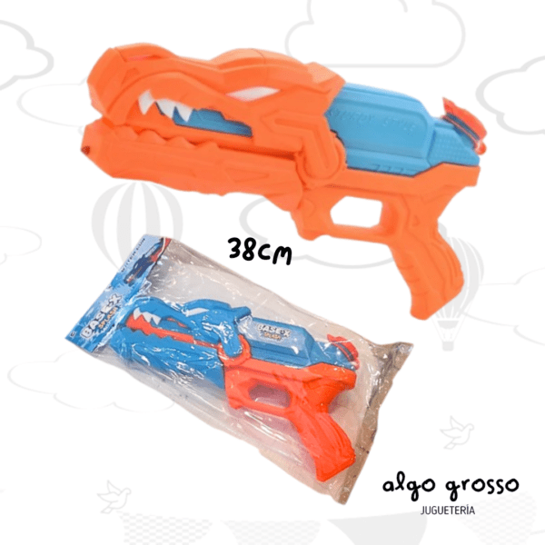 PISTOLA LANZA AGUA DRAGON 37CM EN BOLSA art.8658