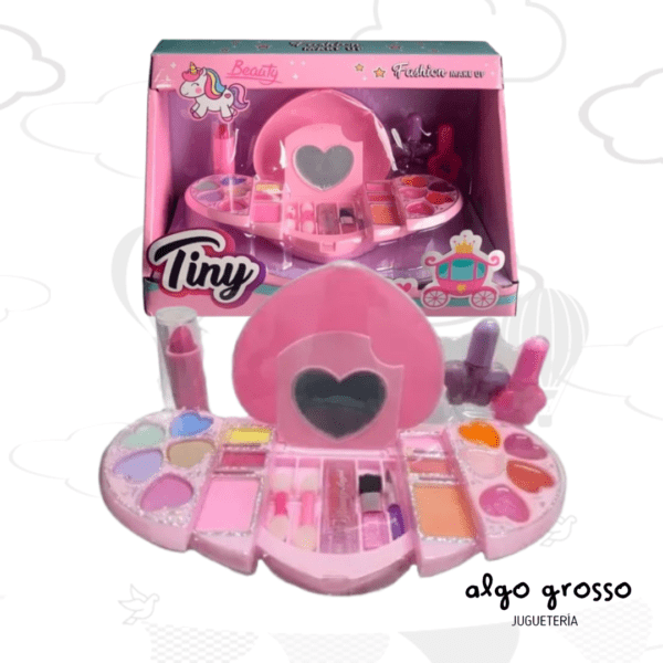 TINY SET MAQUILLAJE CORAZON DESPLEGABLE art.3187