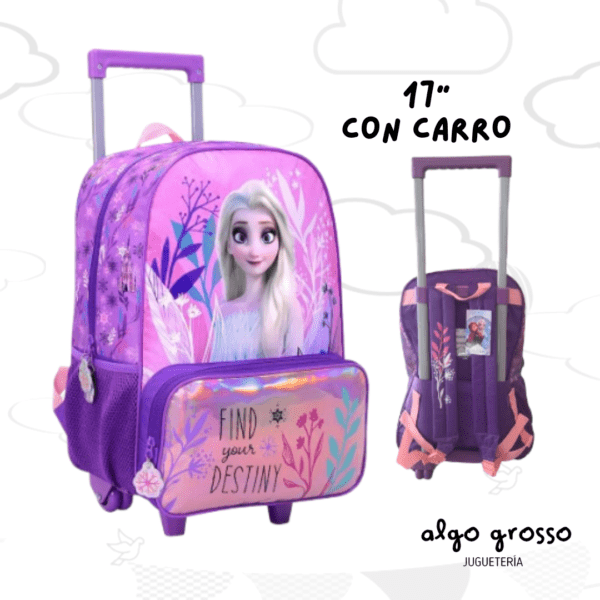 MOCHILA CON CARRO 17" FROZEN DESTINY art.57864
