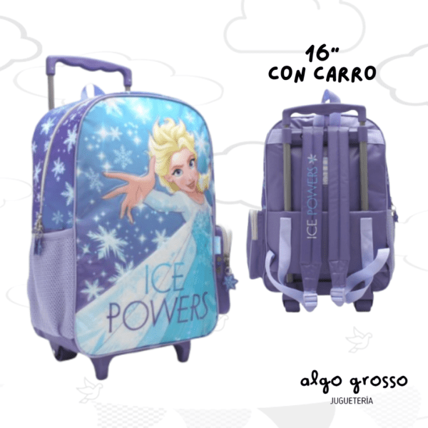 MOCHILA CON CARRO 16" FROZEN ICE POWER art.57853