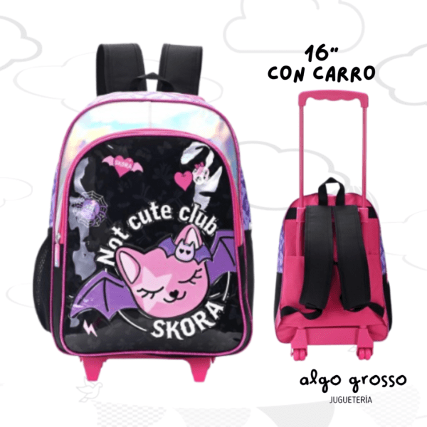MOCHILA CON CARRO 16" SKORA GOTHIC art.37627