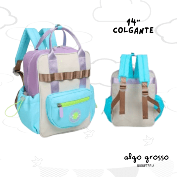 MOCHILA COLGANTE 14" CHIMOLA SUNNY NUDE COLORES art.M174