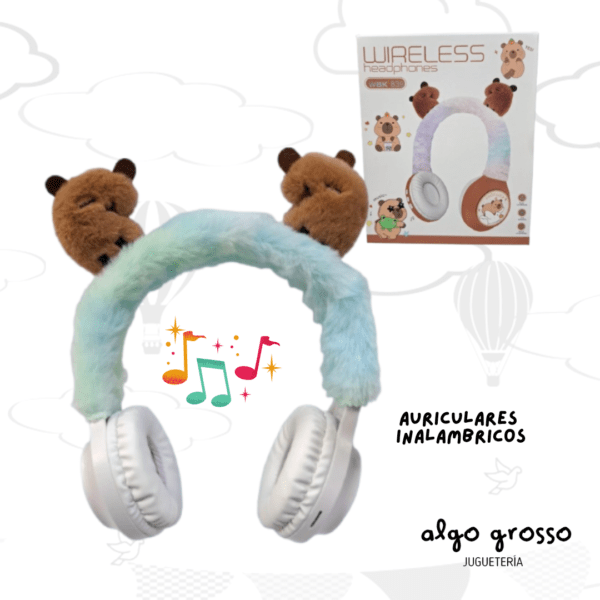 AURICULARES VINCHA CAPIBARA PELUCHE art.839