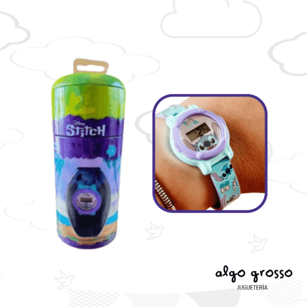RELOJ STITCH EN ALCANCIA LATA art.DMD00153