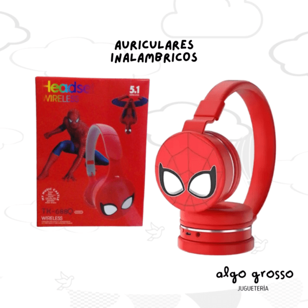AURICULAR SPIDERMAN VINCHA INALAMBRICO BLUETOOTH art.TK-688Q