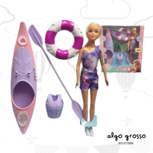MUÑECA TINY DE 29CM Y SU KAYAK art.55037