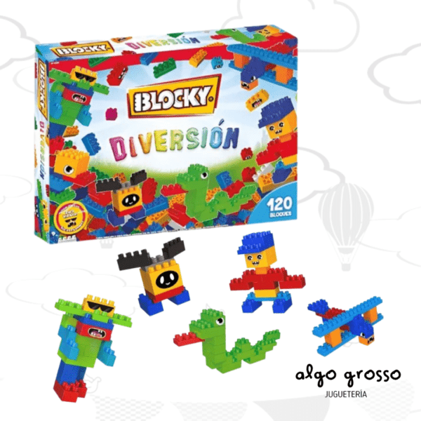 BLOCKY DIVERSION CON STICKERS 120 PIEZAS art.648