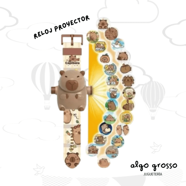 RELOJ PROYECTOR CAPIBARA BLISTER art.3073