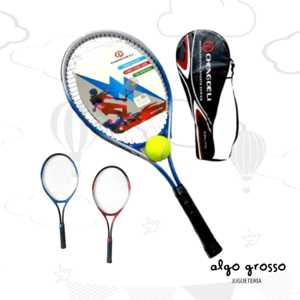 RAQUETA TENIS CON PELOTA EN BOLSO art.793