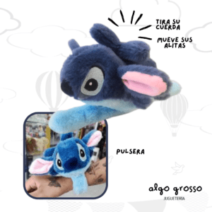 BRAZALETE PULSERA STITCH A CUERDA CON ALAS