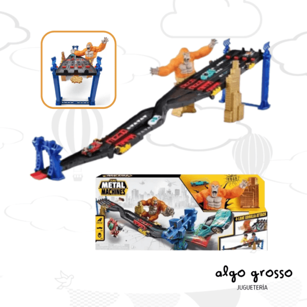 METAL MACHINES PISTA 4 LANE GORILLA ATTACK art.6769