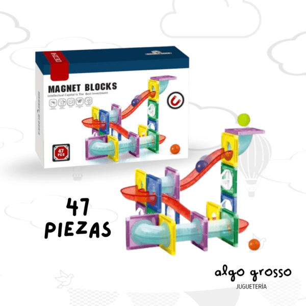 BLOQUES MAGNETICOS 47 PIEZAS MAGNET art.6761