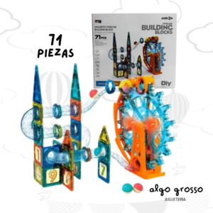 BUILDIN BLOQUES MAGNETICOS CON LABERINTO 71 PIEZAS art.6958/9933B