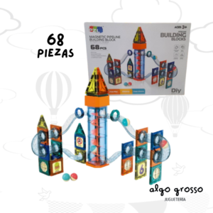 BUILDIN BLOQUES MAGNETICOS CON LABERINTO 68 PIEZAS art.6959/9935B