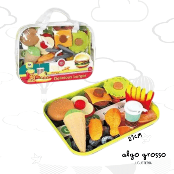 DELICIOUS BURGER BANDEJA COMIDAS EN BOLSO art.6940
