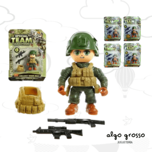 MUÑECO MILITAR + ACCESORIOS - SPECIAL TEAM art.8910-D20