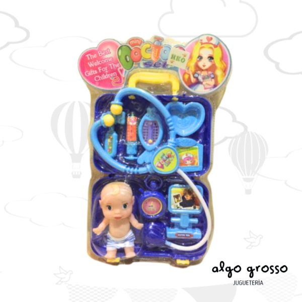 JUEGO DOCTOR CON MINI BEBE DE 12CM art.22187