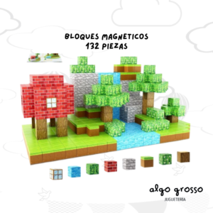MINECRAFT CUBOS MAGNETICOS -ABISMO - 132 PIEZAS art.T0110