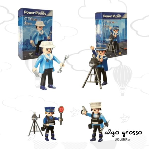 POLICE FIGURA + ACCESORIOS POWER PLANET art.NA201791